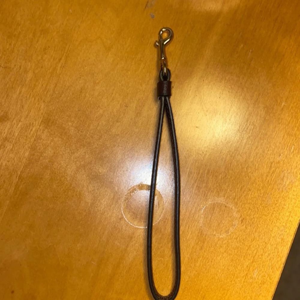 coach keychain/ clutch strap